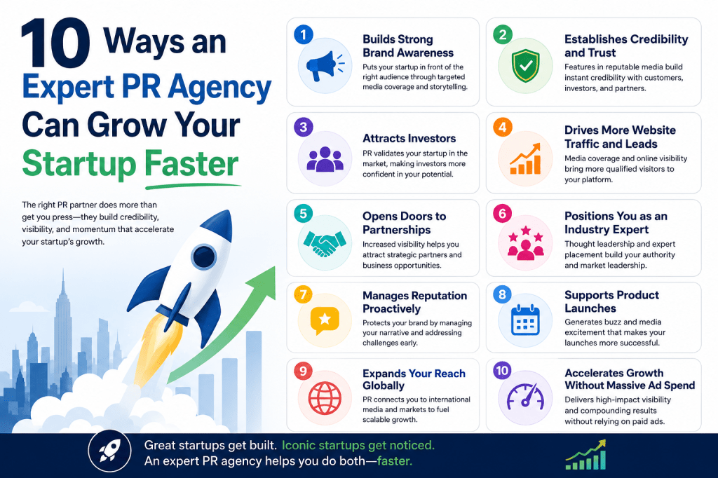 10 Ways an Expert PR Agency Can Grow Your Startup&nbsp;Faster