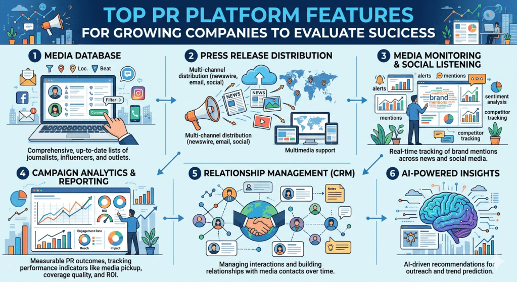 PR Platform Features Every Growing Company Should Evaluate